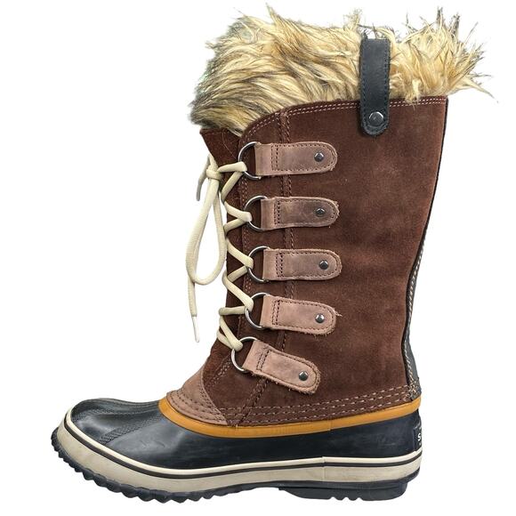 Sorel Women’s Joan Of Arctic Brown Winter Boots Size US 7 - Picture 2 of 11